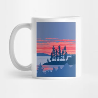 Rainy Lake in Voyageurs National Park Minnesota WPA Poster Art Mug